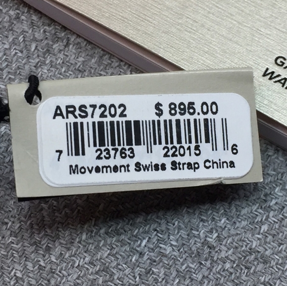 Ladies GIORGIO ARMANI / EMPORIO Swiss Made Quartz Watch  Gold Tone MSRP $895 - Picture 5 of 8